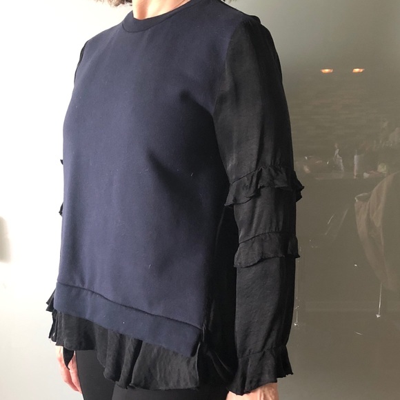 Zara Two Toned Blouse - Picture 2 of 2